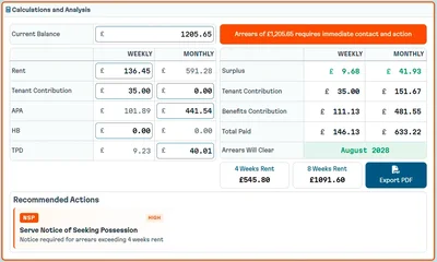 Instant Rent Calculations screenshot
